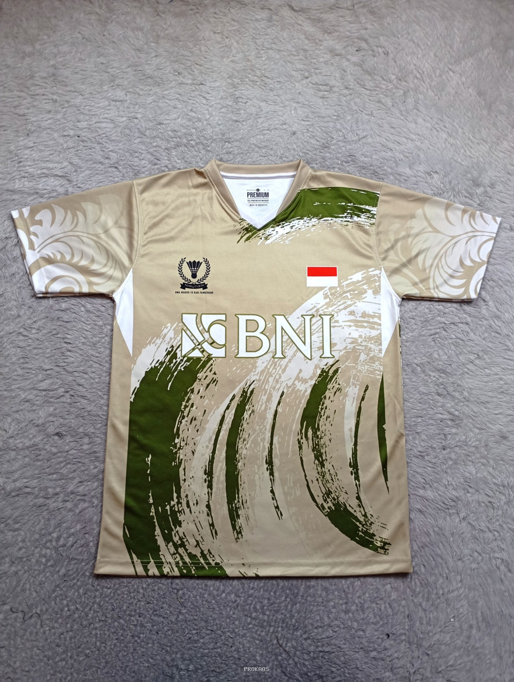 Jersey Badminton BNI: Desain Elegan dengan Sentuhan Batik - Jersey Custom PROKAOS