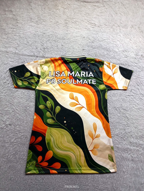 Jersey Badminton Motif Daun, Bendera Merah Putih & Logo Shuttlecock - Gambar 2