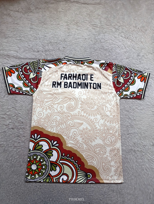 Jersey Badminton Motif Paisley, Kombinasi Warna & Detail Unik - Gambar 2
