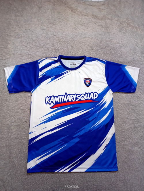 Jersey KAMINARISQUAD: Kombinasi Biru & Putih Dinamis - Jersey Custom PROKAOS