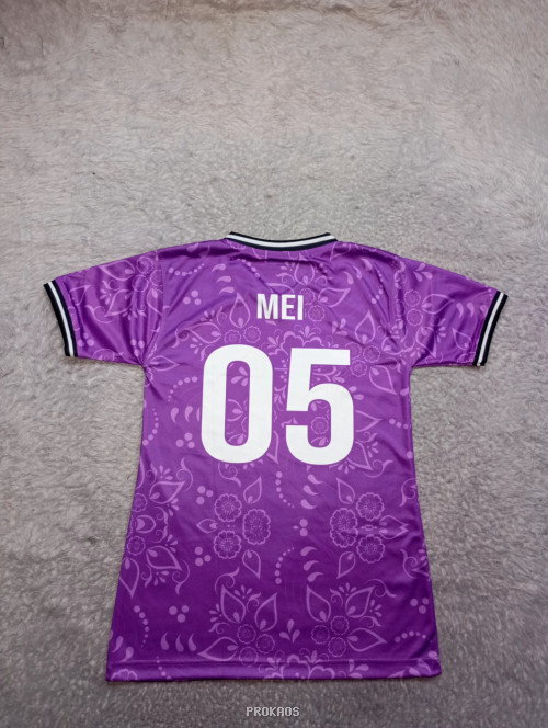 Jersey Bola Ungu Floral: Indonesia 05 - Gambar 2