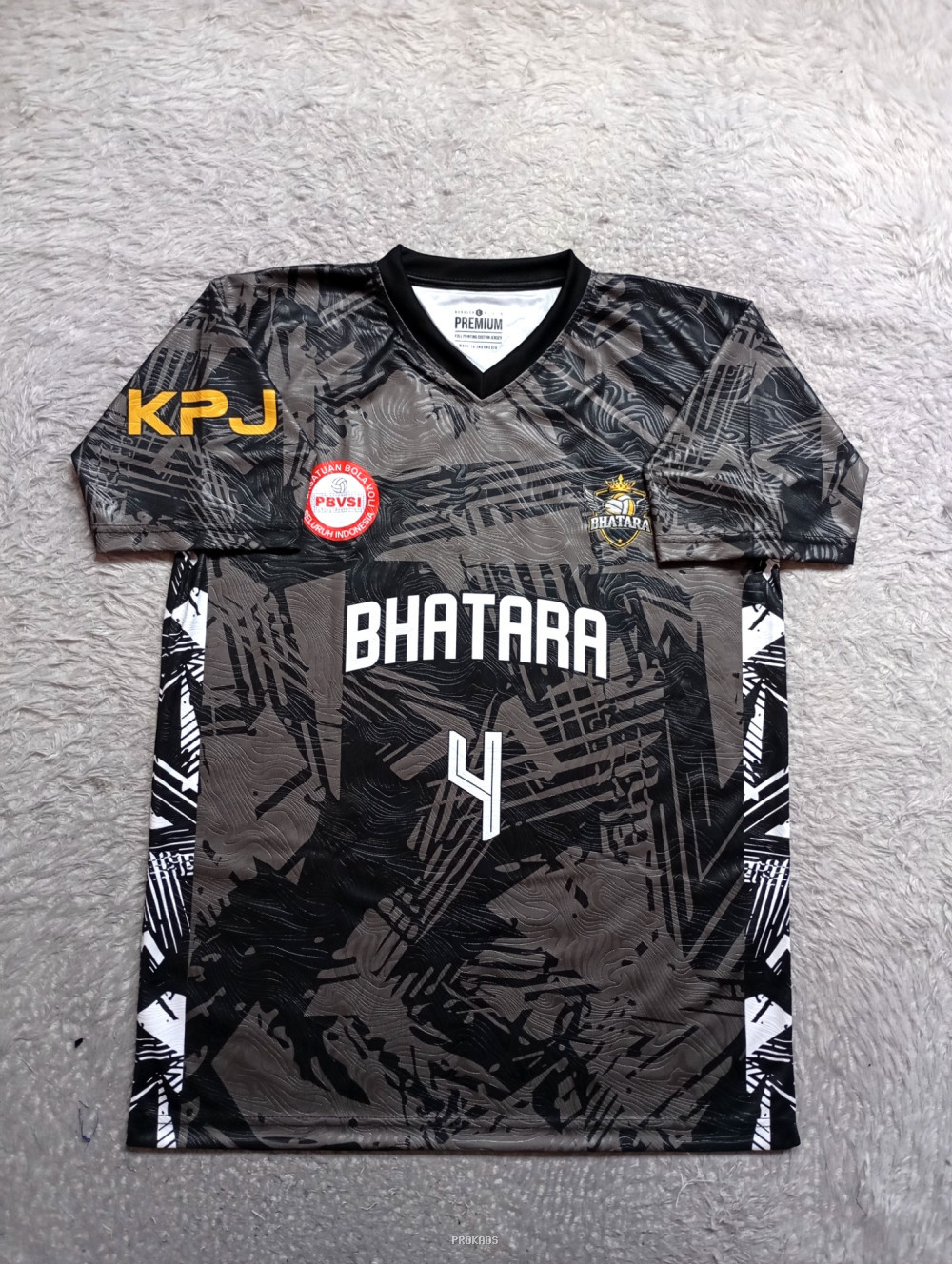 Jersey Bola Voli Bhatara: Desain Abstrak & Logo - Jersey Custom PROKAOS