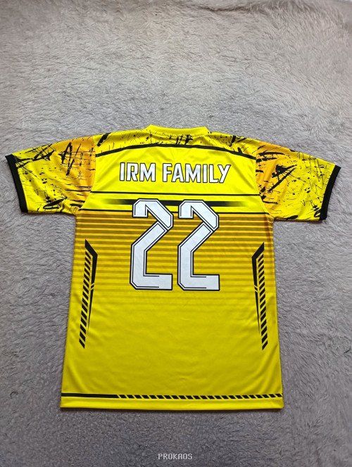Jersey Bola Voli Kuning dengan Desain Sporty - Gambar 2