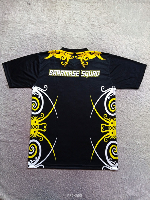 Jersey Hitam Motif Emas: Baramase Squad - Gambar 2
