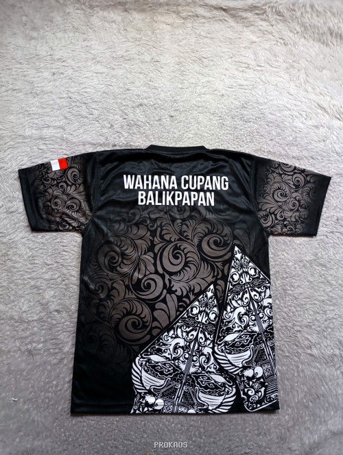 Jersey Hitam Wahana Cupang Balikpapan dengan Motif Batik - Gambar 2
