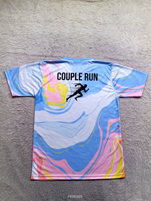 Jersey 'I ❤️ YOU' dengan Desain Abstrak Warna-warni - Gambar 2