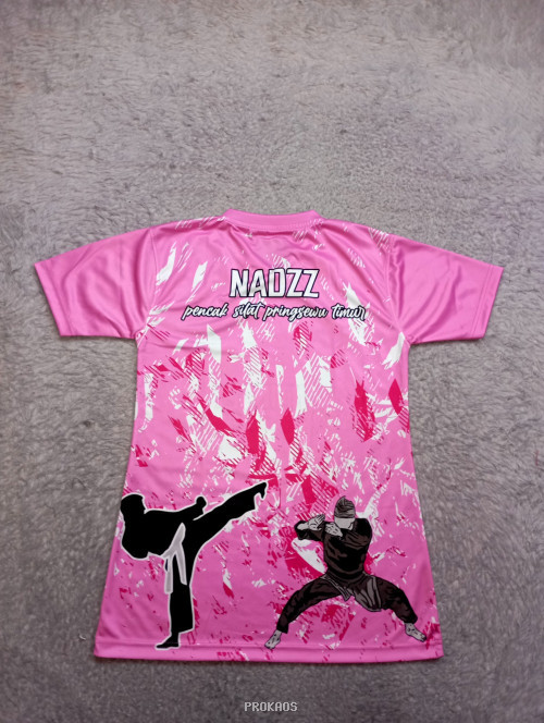 Jersey Kontingen Pencak Silat Pringsewu Timur: Warna Pink - Gambar 2