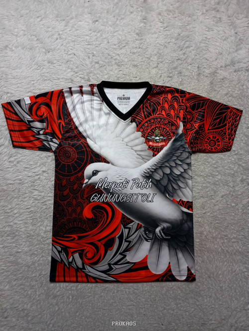 Jersey Merpati Putih Gunung Sitoli: Merah, Putih, Gagah - Jersey Custom PROKAOS
