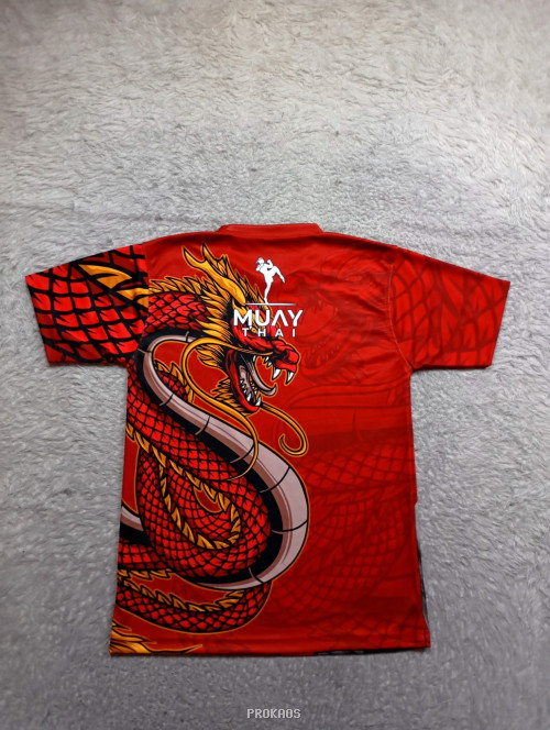 Jersey Muay Thai: Naga Merah & Petarung Gagah - Gambar 2