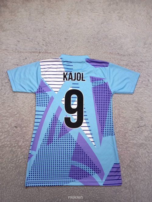 Jersey Olahraga Indonesia: Biru Muda, Ungu & Motif Geometris - Gambar 2