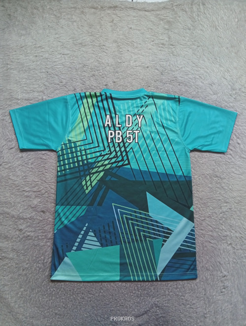 Jersey Olahraga Indonesia: Motif Geometris & Warna Biru - Gambar 2