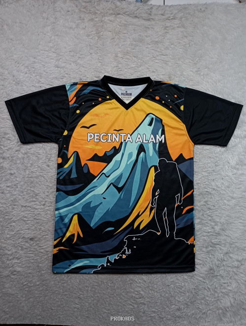 Jersey Pecinta Alam: Desain Pegunungan & Siluet Pendaki - Jersey Custom PROKAOS