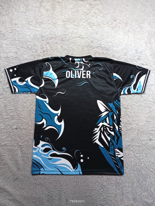 Jersey Pencak Silat Hitam dengan Desain Dinamis & Logo - Gambar 2