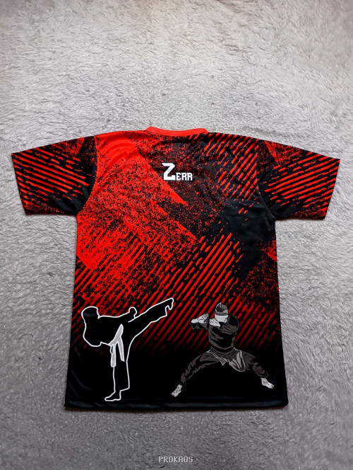 Jersey Pencak Silat Merah-Hitam 'Sinar Cimande' - Gambar 2