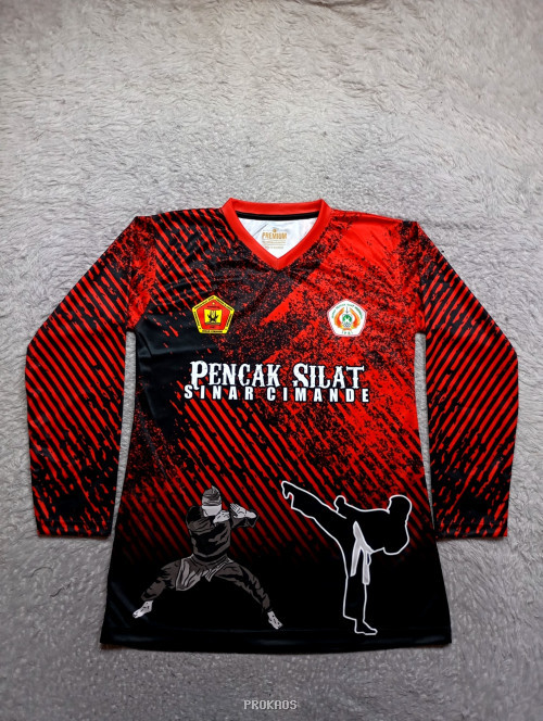 Jersey Pencak Silat Merah-Hitam 'Sinar Cimande' - Gambar 3