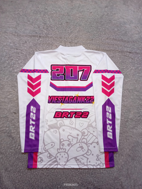 Jersey Polo Putih 'Karbugank22' dengan Desain Doodle - Gambar 6