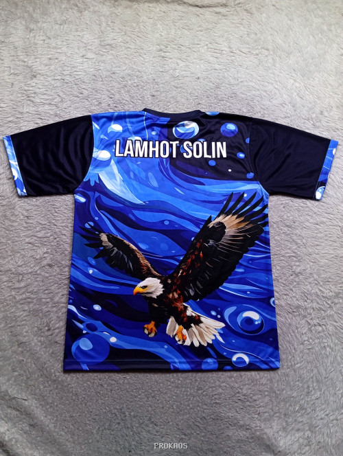 Jersey "Posal Congot" dengan Elang Gagah dan Desain Air Biru - Gambar 2