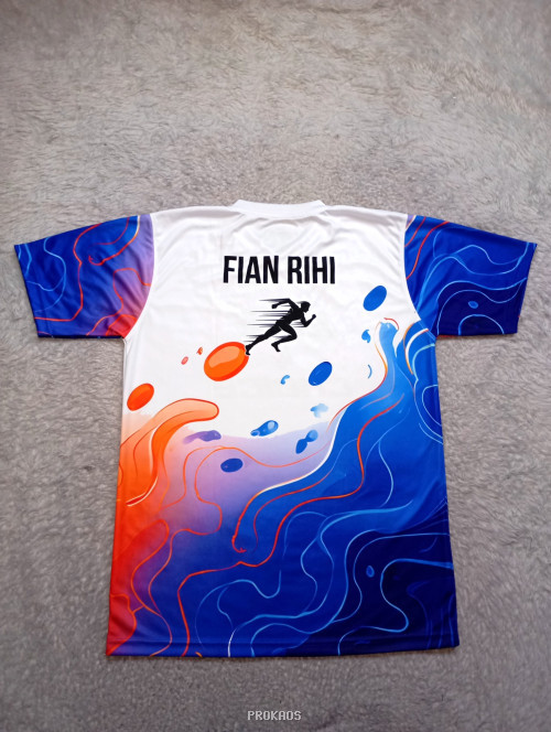 Jersey Putih dengan Desain 'Life is Choice' Bernuansa Abstract - Gambar 2
