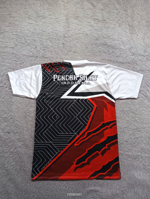 Jersey Silat Merah-Hitam dengan Desain Atlet Keren - Gambar 2
