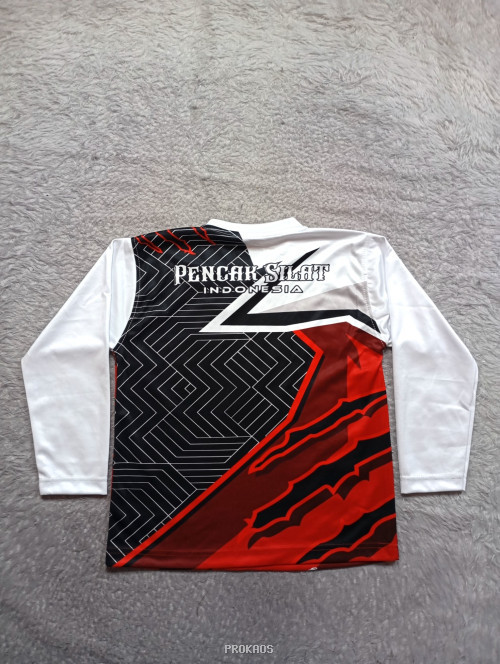 Jersey Silat Merah-Hitam dengan Desain Atlet Keren - Gambar 4