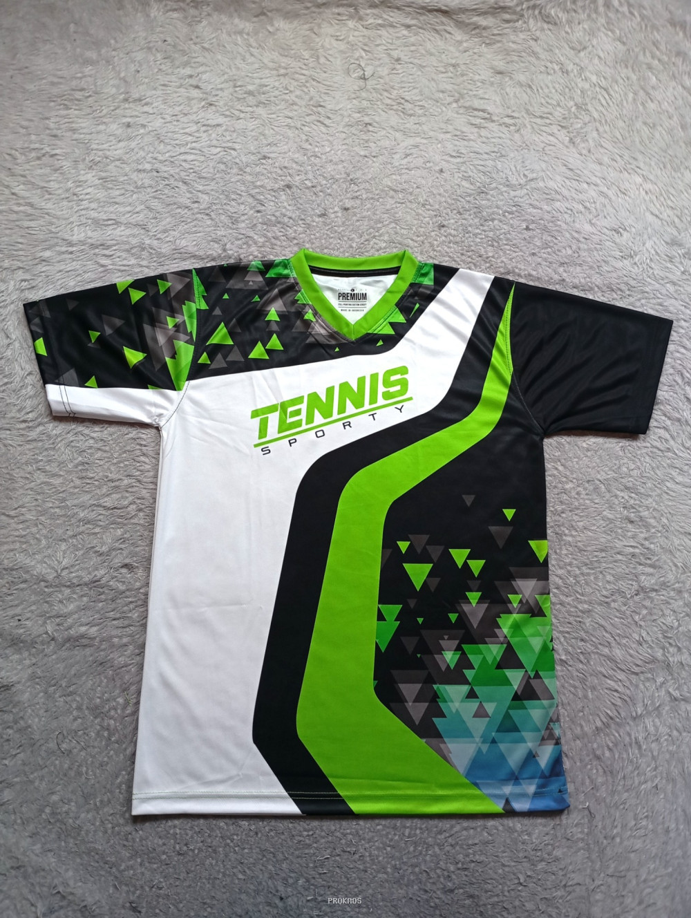 Jersey Tenis Sporty: Kombinasi Dinamis Warna & Desain - Jersey Custom PROKAOS