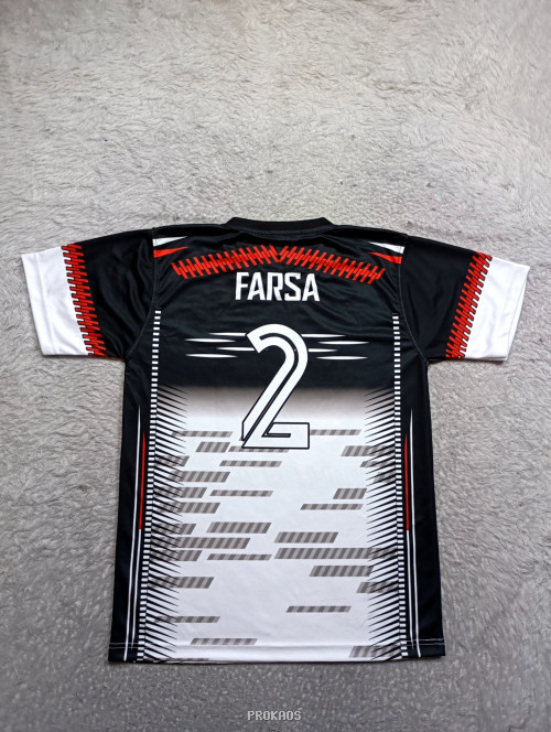 Jersey Voli Hitam Merah, Desain Sporty dengan Nomor 2 - Gambar 2
