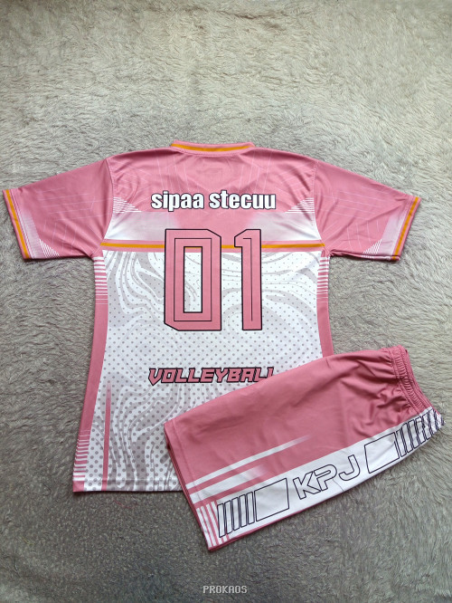 Jersey Voli Pink KPJ '01' Kampar New - Gambar 2