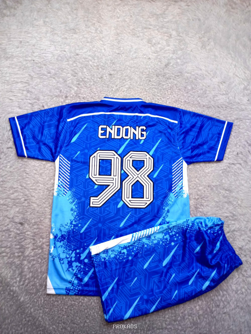 Jersey Voli SMANSA 98: Biru Dominan dengan Ornamen Garuda - Gambar 2