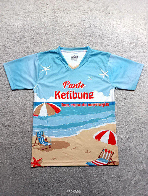 Kaos Pante Ketibung: Desain Pantai dengan Warna Cerah - Jersey Custom PROKAOS