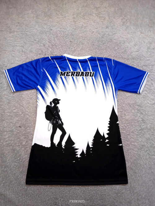 Jersey Pecinta Alam: Desain Pendaki dengan Warna Biru & Putih - Gambar 2