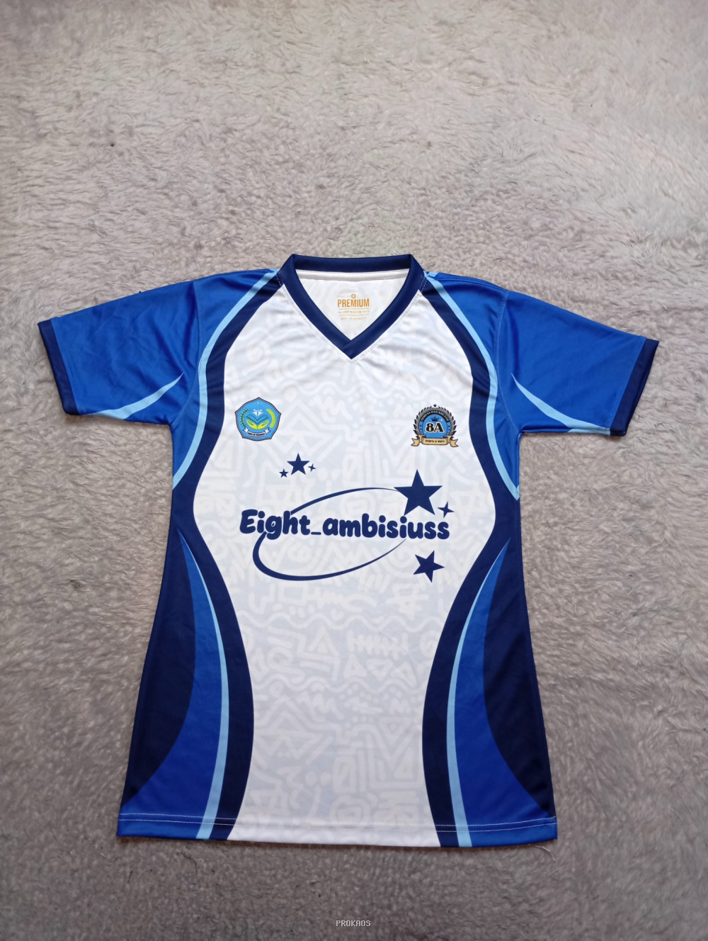 Jersey Biru Putih: Eight_ambisiuss - Jersey Custom PROKAOS