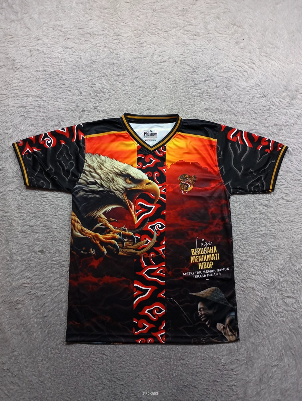 Jersey Eagle Premium: Kombinasi Gagah dan Pesan Inspiratif - Jersey Custom PROKAOS