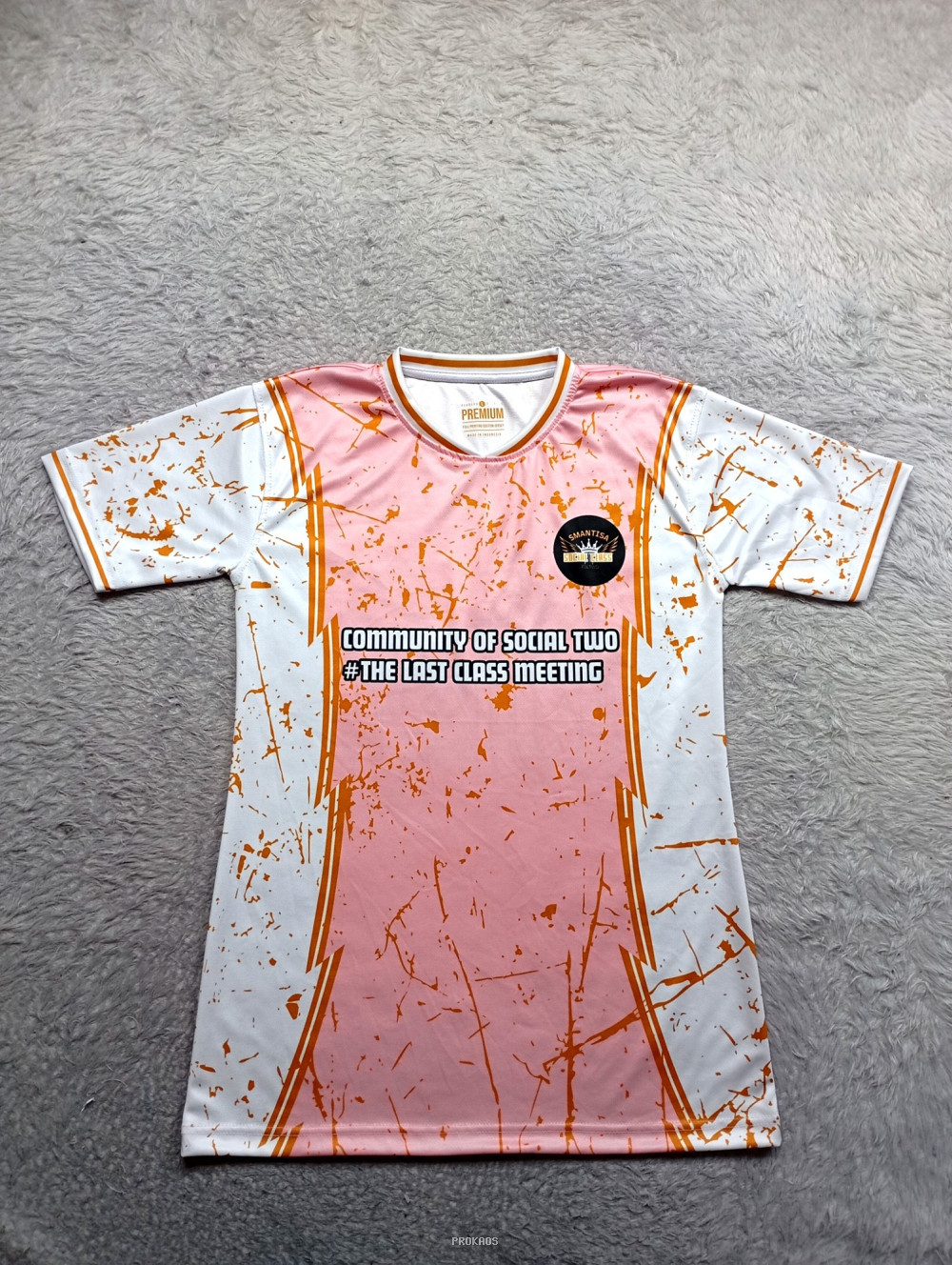 Jersey Komunitas Sosial Two dengan Tema Pertemuan Kelas - Jersey Custom PROKAOS