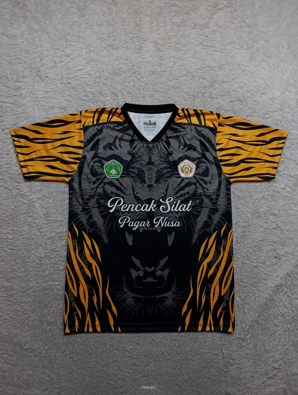 Jersey Pencak Silat Pagar Nusa dengan Motif Harimau - Jersey Custom PROKAOS