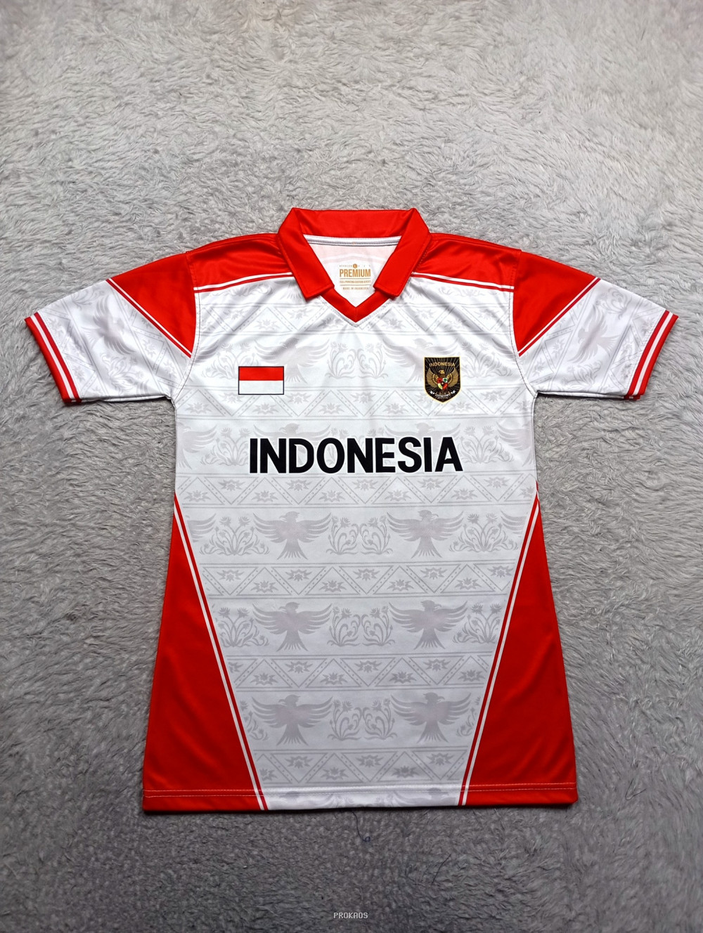Jersey Sepak Bola Indonesia: Merah Putih Klasik - Jersey Custom PROKAOS