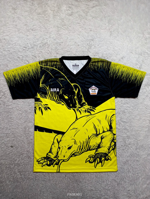 Jersey Aira: Desain Komodo Dominasi Warna Kuning & Hitam - Jersey Custom PROKAOS