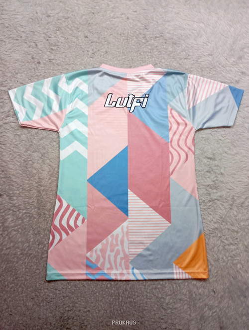 Jersey Badminton Pastel: Desain Geometris & Logo BNI - Gambar 2