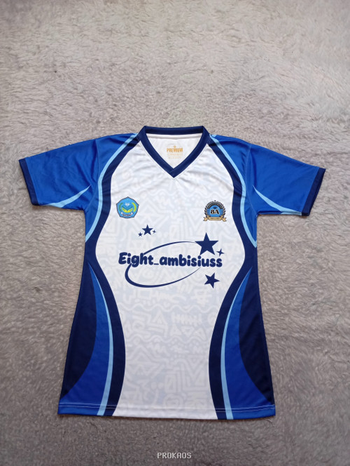 Jersey Biru Putih: Eight_ambisiuss - Jersey Custom PROKAOS