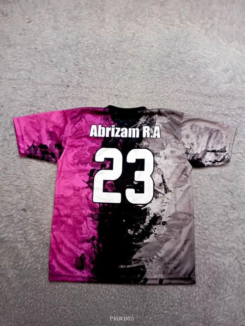 Jersey Bola : Hitam, Pink, Abu-Abu - Gambar 2