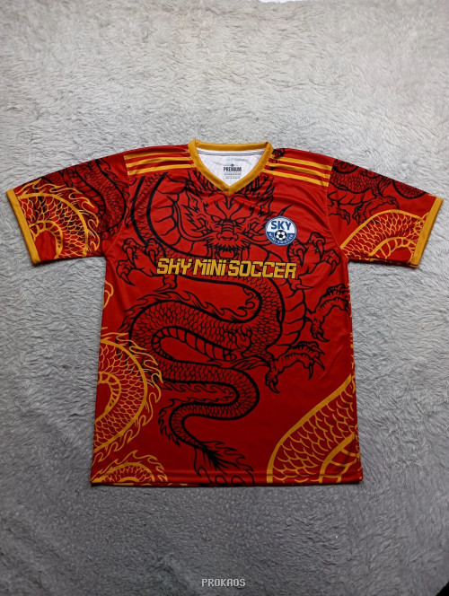 Jersey Bola Merah Naga: Sky Mini Soccer - Jersey Custom PROKAOS