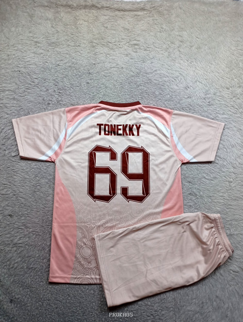 Jersey Bola SIDE OF DKV 2 : Pink, Krem - Gambar 2