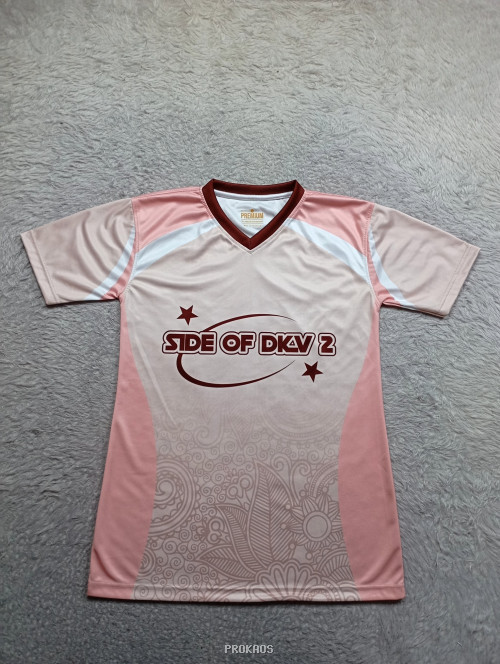 Jersey Bola SIDE OF DKV 2 : Pink, Krem - Gambar 3