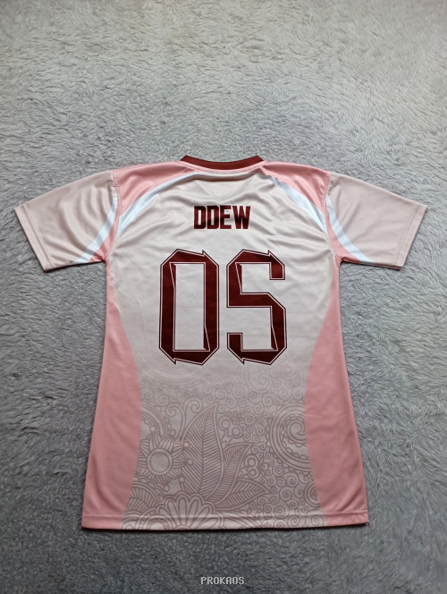 Jersey Bola SIDE OF DKV 2 : Pink, Krem - Gambar 4