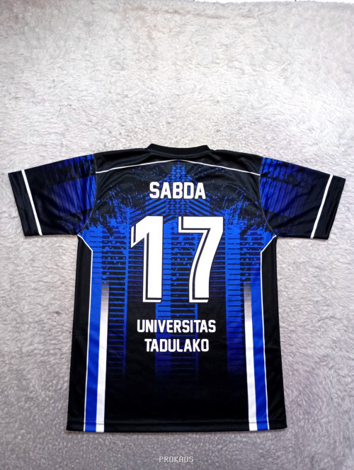 Jersey Bola Voli Laskar Net : Hitam, Biru - Gambar 2