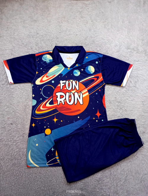 Jersey Fun Run: Tema Tata Surya dengan Warna Gelap - Jersey Custom PROKAOS