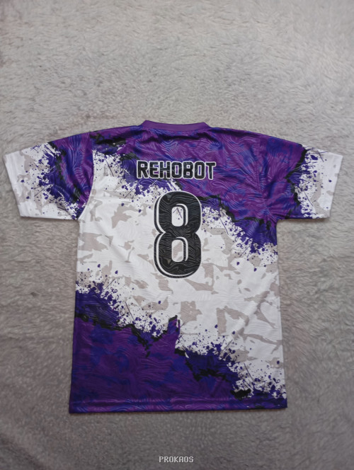 Jersey ILWAKI Ungu-Putih: Desain Abstrak - Gambar 2