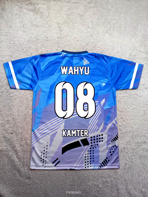 Jersey Kamter 08: Biru-Ungu dengan Lambang Garuda - Gambar 2