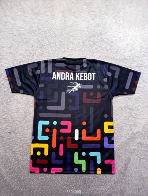 Kaos Fun Run Warna Hitam dengan Desain Modern - Gambar 2