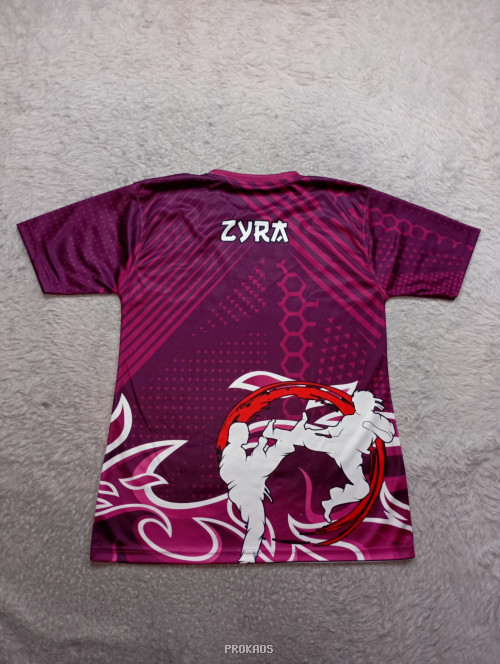Jersey Karate Ungu dengan Desain Dinamis dan Logo FORKI - Gambar 2