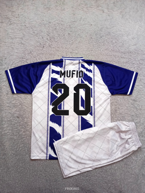 Jersey Kelas Class Sixx : Putih Biru - Gambar 2